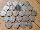Mixed Lot Canada 25 Cents   0 800 Silver Lot Of 24 Coins Elizabeth Ii Circulated