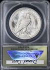 1933-s Dan Carr High Relief Peace Dollar Overstrike Token Anacs Ms 69   W  Coa