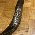  925 Sterling Silver Plated Polished Kudu Shofar Horn 18    Long Judaica