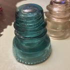 Vintage Lot Of 3 Glass Insulators 1 Hemingray No 40   2 Whitall Tatum No  1 Euc