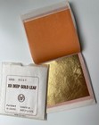 Gold Leaf - Genuine 23k Gold Leaf 25 Sheets Of Best Xx Deep Gold 3-3 8 X 3-3 8