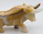 Vintage Hand Carved Onyx Bull Figurine Decor Small 3 5  Stock Market