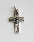 Original Silver Tone Pope Francis Shepherd Cross 1-1 2  By Antonio Vedele