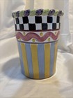 Mackenzie Childs 2012 Piccadilly Ceramic Utensil Holder