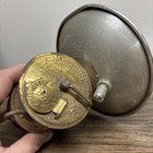 Vtg Brass Carbide Miners Lamp Safesport Mfg Co Denver  Co Butterfly Trademark