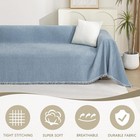 Mysky Home Sectional Sofa Covers Blue Couch Covers For 3 Cushion Couch Sofa C   