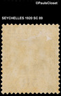 Seychelles 1920 Sc 89 King George V 5r Gry Grn   Ultra Mhr F vf
