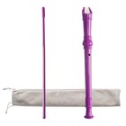 Purple Soprano Recorder Instrument 8 Hole C Key Baroque Fingering Purple