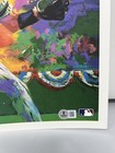 Derek Jeter Signed Malcolm Farley 12x15 Art Litho Beckett Coa