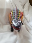 Oaxacan Wood Carving Lizard  Oaxaca Mexican Folk Art Hand Painted Missing Tail
