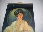 Rare 1926 Selz Shoes Yard Long Stunning Lady Advertising Calendar Super Nice