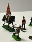 Vtg  Britains Toy Soldiers Lot Metal Lead Deetail Acw Flag Bearer Queen Horse