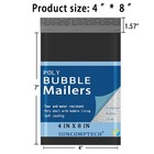  000 4x8  4x7  Poly Bubble Mailers Shipping Bag Padded Envelopes Black 500 Pcs