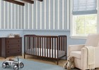 Delta Children Emmie 4-in-1 Convertible Crib Espresso     Baby To Toddler Bed