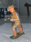 Vintage Barclay Manoil Lead Toy Soldier Charging With Rifle