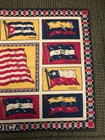 Antique 1900 s Tobacco Flannel Felt America   Central America 10  X 15 5  Vgc
