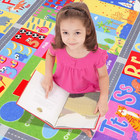 Kids Educational Rug  Kids Collection Area Rug For Learning Alphabet  Numbers  C