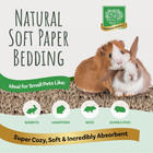Small Animal Paper Bedding 178l Soft Absorbent Dust Free Rabbit Hamster Guinea