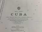 Cuba Map Chart 135x70cm Habana Guantanamo Bay Clean Unmarked Dated 1980 Cuba   