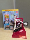 Evel Knievel Stunt Cycle Toy-wind Up Energizer Launcher-trail Bike figure helmet