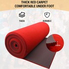 Extra Thick Red Carpet Runner For Party Felt Non-slip Rubber Backed Aisle Run   