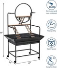 Bird Playstand  66  h Birdcage Stand Activity Play Center With Perches   Ladders