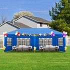 10x20 Ft Canopy Outdoor Gazebo Party Wedding Tent W  6 Removable Sidewalls