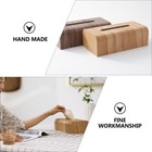 Wooden Napkin Organizer Facial Tissue Dispenser Decorative Tissue Box Holder