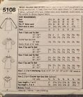 Uc 5108 Vintage 80s Top Gathered V Neck Sewing Pattern Size 16 Peasant Blouse