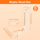5 Pack Acrylic Display Stand  Plate Stand For Display  Easel Stand   Clear Displ
