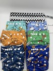 6pcs Baby Cloth Diaper Animal Theme Reusable Nappy Adjustable W  Carry Bag Boys