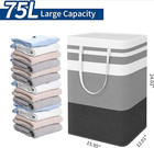 2-pack Large Laundry Bag Collapsible Clothes Hamper Handles Dorm Not Stand Up 