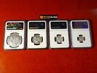 2023  1 Fiji Silver Fractional Eagle 4 Coin Set Ngc Ms70 Early Releases Labels