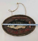 Welcome To Our Home Fish Wall Plaque Rustic Bass 3d Hanging Sign Nautical Decor
