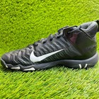 Nike Alpha Menace 2 Shark Boys Size 3 5y Black White Running Football Cleats