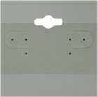 Pack Of 100 Grey Hanging Earring Cards  Jewelry Display