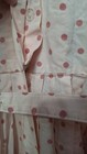 Vintage Mr  Henry Pink White Polka Dot Belted Woven Shirt Dress Women s
