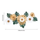 3d Flower Shaped Wall Sticker Decal Home Art Decor Free Shipping    