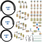 54pcs Universal Air Conditioning Hose And Fitting Kit  6 5ft  6  8  10 Ac Hoses