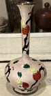 Vintage Korean  999 Fine Silver Cloisonn   Guilloche Enamel Vase 161g Scrap Use