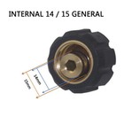 1 4 Quick-connect Female To M22 14 15 Female Pressure Washer Adapter New