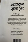 Vintage Sewing Buttonhole Cutter 3 Pc Set With Cutter Knife  Punch   Block