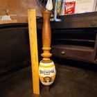 Vintage Olympia Beer Barrel Bar Tap Handle Ceramic   Wooden 12                