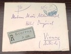 Serbia 1910 Registered Cover  Belgrade To Austria  2x15p   5p Franking