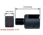 Black Aluminum Non-threaded Ruger 1022 10-22 Muzzle Brake Adapter 1 2x28 Tpi
