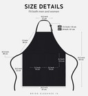 2 Pack Adjustable Bib Apron  Waterdrop Resistant With 2 Pockets  Machine Washabl