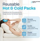 Reusable Hot And Cold Gel Ice Packs For Injuries - 7 Pack Variety Ice    