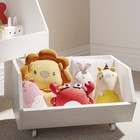 Toy Storage And Organizer For Kid large Toy Cabinet Two Moveable Drawers white