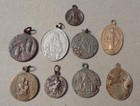 Dug Lot Religious Charms Pendants 1700s 1900s Found Metal Detecting