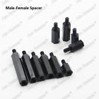 20 50 100x Black Plastic Nylon M3 Hex Column Standoff Spacer Phillips Screws Nut